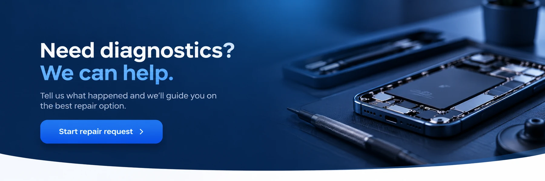 Need diagnostics? We can help. Start repair request.